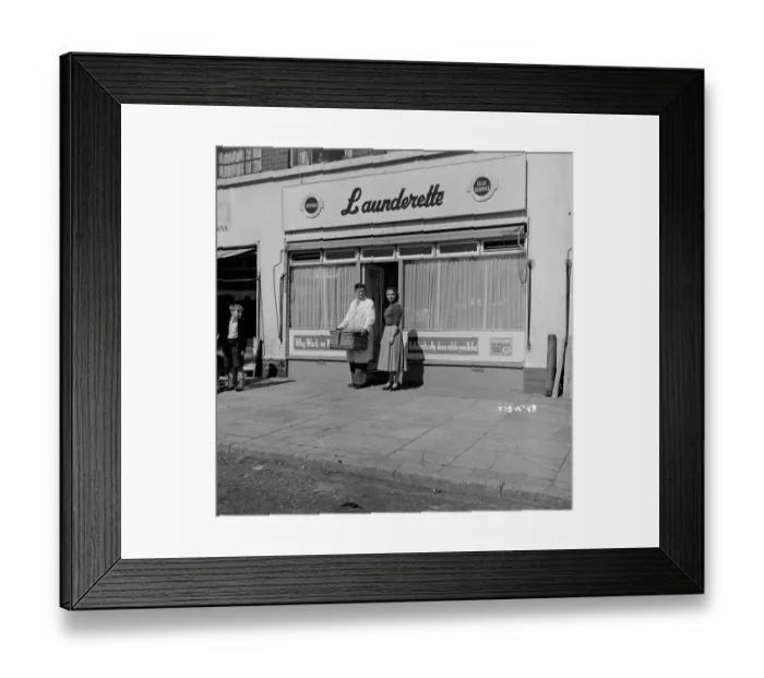 Framed Print : mns1957 bw neg pub 093 Framed Print : mns1957 bw neg pub 093