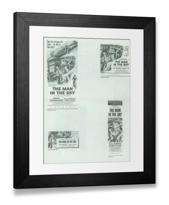 Framed Print : mns1957 bw pbk 006