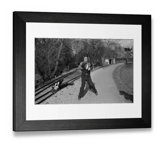 Framed Print : ave4 tgd bw neg 001