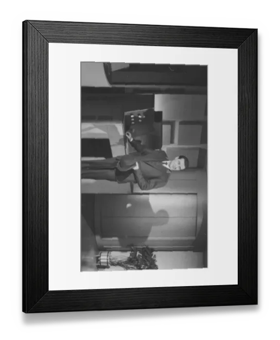 Framed Print : ave4 cyb bw pri 003