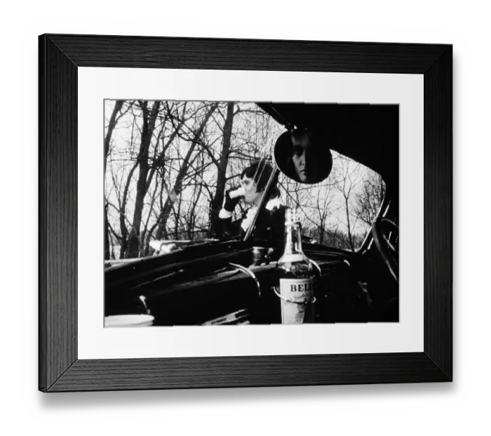 Framed Print : fin1973 bw neg 004