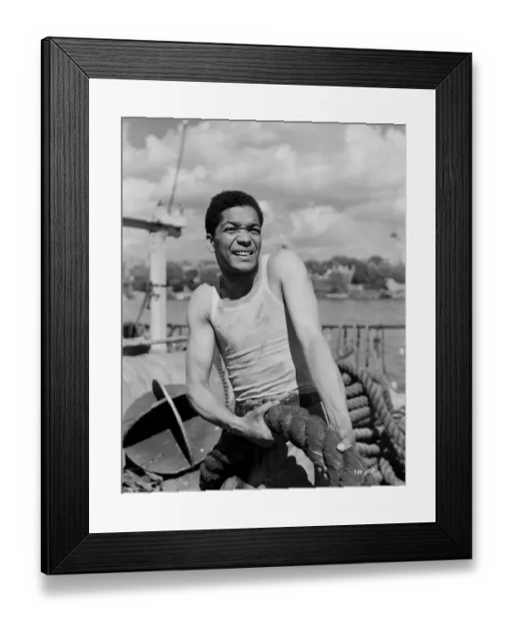 Framed Print : poo1951 bw neg 002
