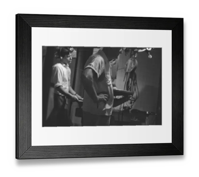 Framed Print : ave1 ktk bw neg 005