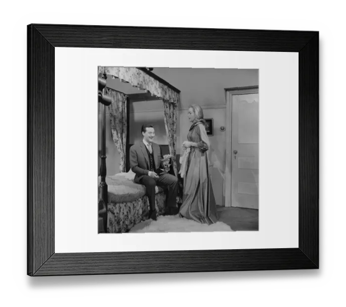 Framed Print : ave2 six bw neg 001