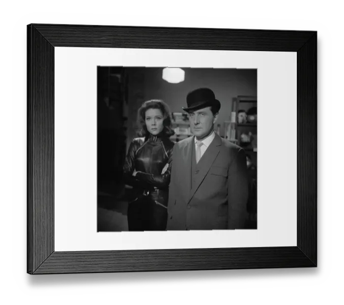 Framed Print : John Steed and Emma Peel Framed Print : John Steed and Emma Peel