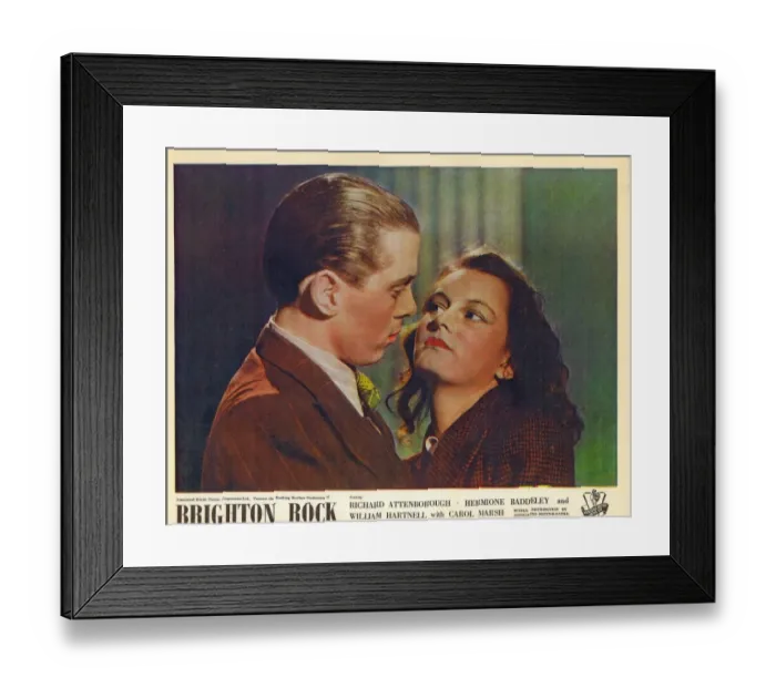 Framed Print : Colour lobby card for Brighton Rock (1947) Framed Print : Colour lobby card for Brighton Rock (1947)
