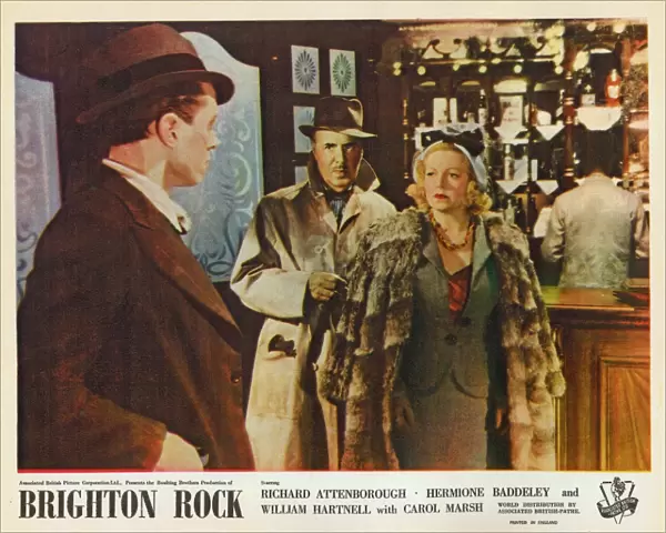 Colour lobby card for Brighton Rock (1947)