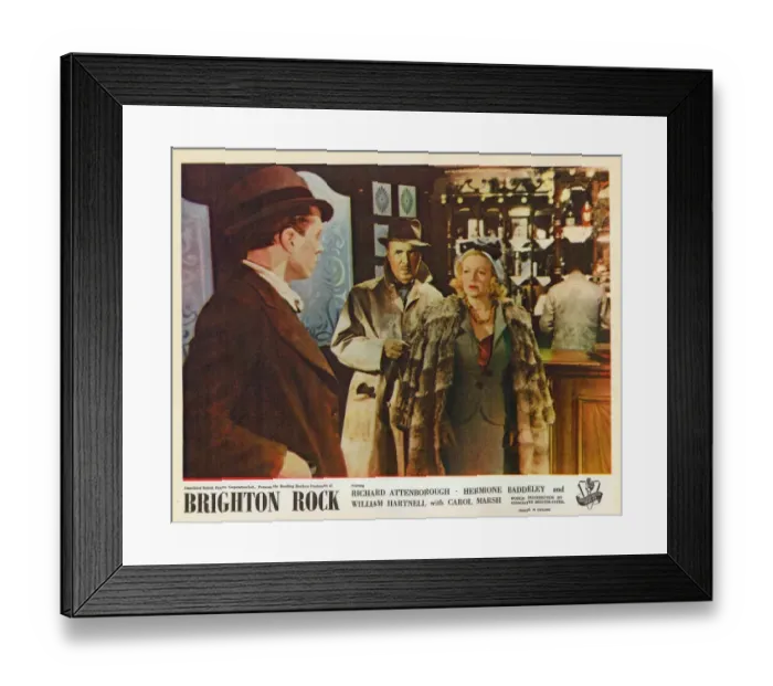 Framed Print : Colour lobby card for Brighton Rock (1947) Framed Print : Colour lobby card for Brighton Rock (1947)
