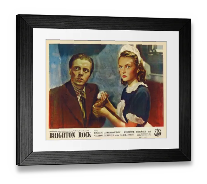 Framed Print : Colour lobby card for Brighton Rock (1947)