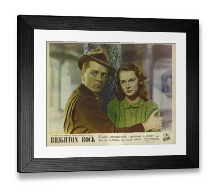 Framed Print : Colour lobby card for Brighton Rock (1947) Framed Print : Colour lobby card for Brighton Rock (1947)