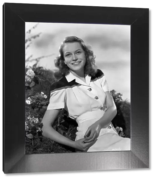 Carol Marsh smiles in a promotional image for Brighton Rock (1947)