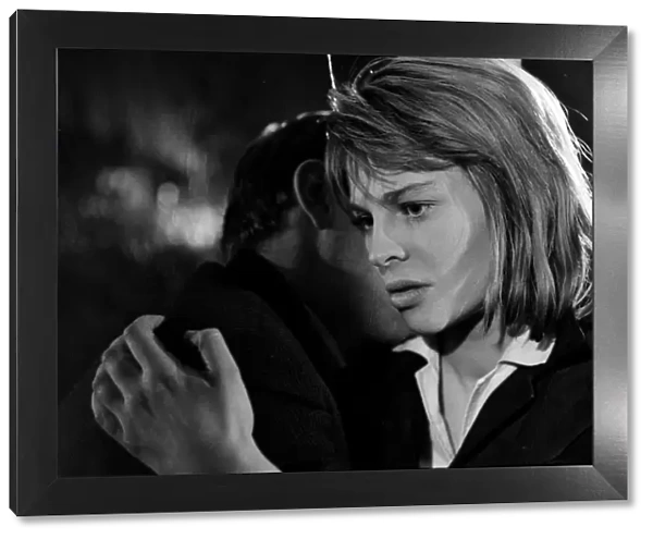 An intense close up of Julie Christie in a scene from Billy Liar (1963)