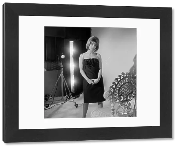 A stunning Julie Christie on the set of a publicity shoot for Billy Liar (1963)