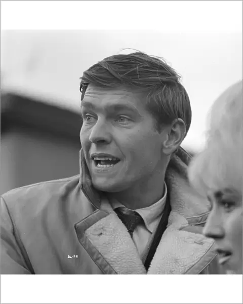 A surprised looking Tom Courtenay on the set of Billy Liar (1963)