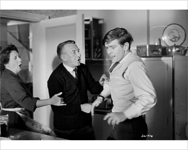 Billy Fisher and his parents argue in a scene from Billy Liar (1963)