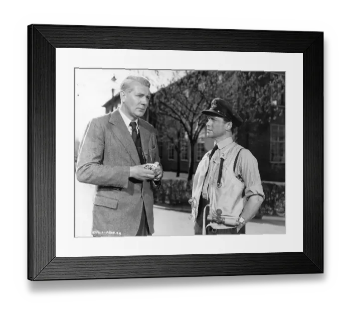 Framed Print : Michael Redgrave and Richard Todd Framed Print : Michael Redgrave and Richard Todd