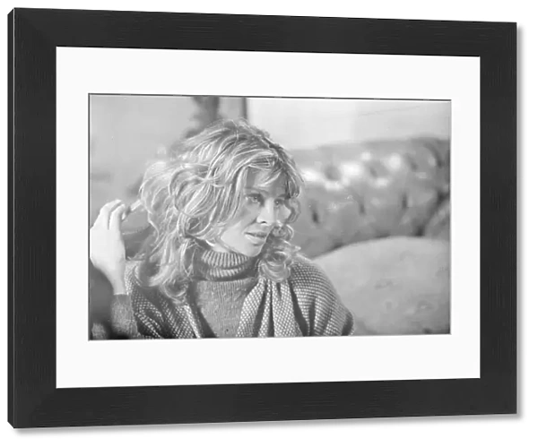 An intense close up of Julie Christie on the set of Don t Look Now
