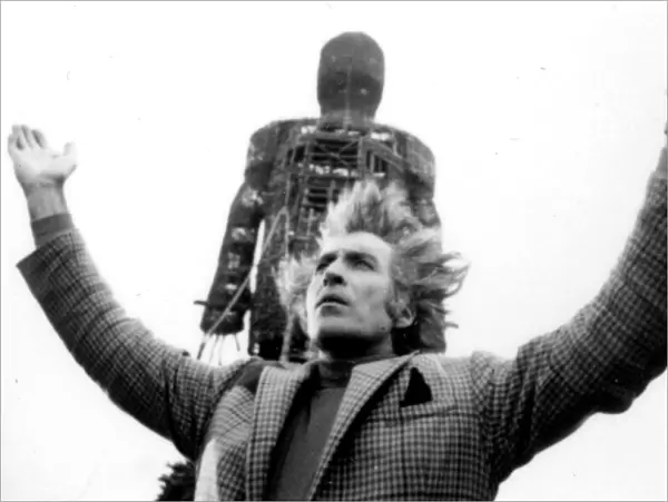 A black and white image from The Wicker Man (1973)