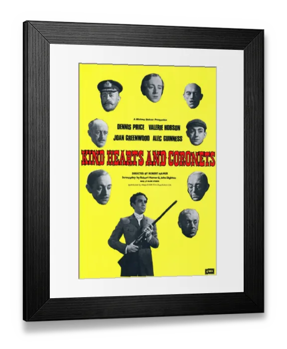 Framed Print : Kind Hearts And Coronets Framed Print : Kind Hearts And Coronets