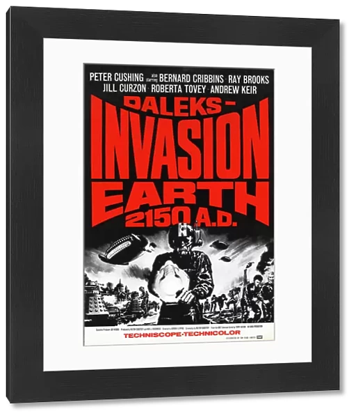 UK One Sheet poster for Daleks Invasion Earth 2150 AD (1966)