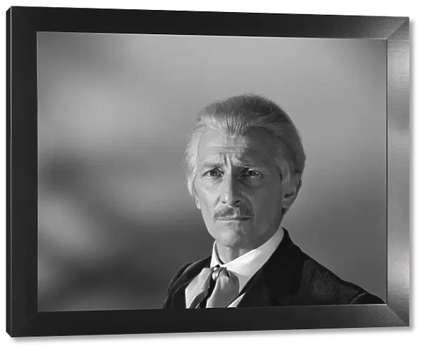 A portrait of Peter Cushing as Dr Who