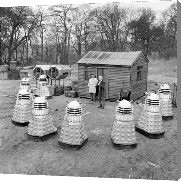 The Daleks surround Dr. Who