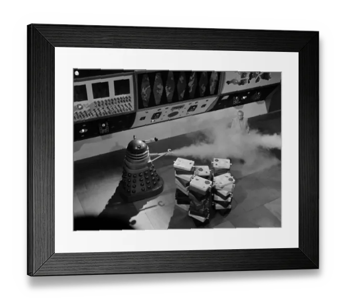 Framed Print : Dr Who and The Daleks Framed Print : Dr Who and The Daleks