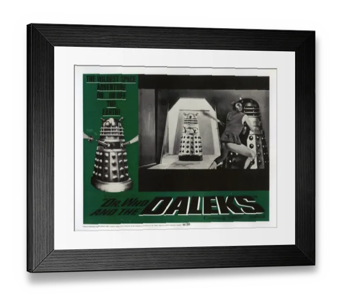 Framed Print : Dr Who and The Daleks Framed Print : Dr Who and The Daleks
