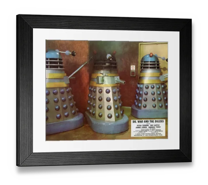 Framed Print : Dr Who and The Daleks Framed Print : Dr Who and The Daleks