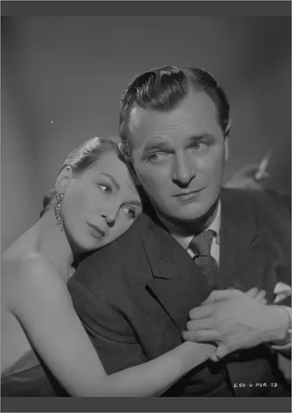Joan Greenwood and Nigel Patrick in a publicity portrait for Young Wives Tale