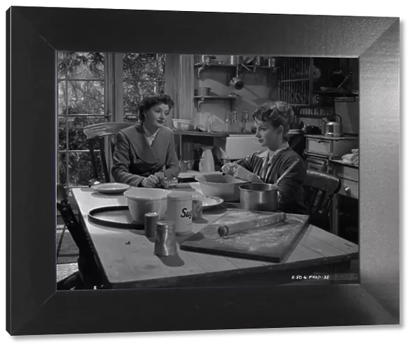 Joan Greenwood and Helen Cherry in a scene from Young Wives Tale