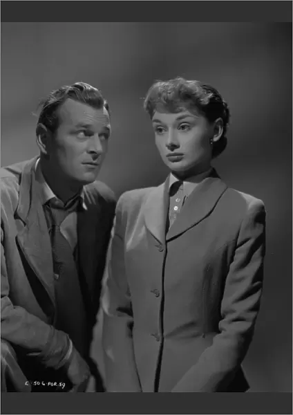 A portrait of Audrey Hepburn and Nigel Patrick for the release of Young Wives Tale