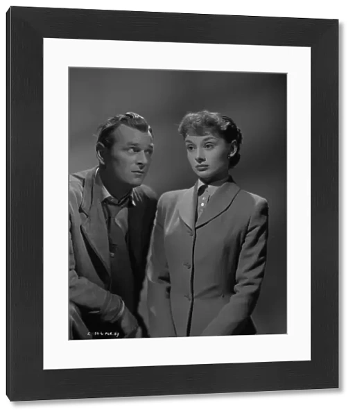 A portrait of Audrey Hepburn and Nigel Patrick for the release of Young Wives Tale