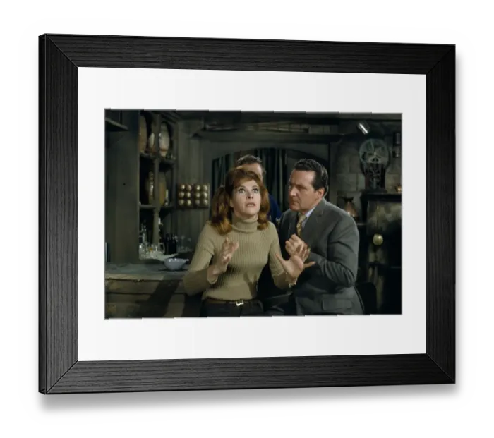 Framed Print : Pamela Ann Davy and Patrick MacNee Framed Print : Pamela Ann Davy and Patrick MacNee