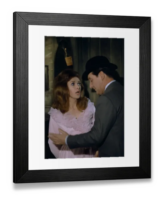 Framed Print : Pamela Ann Davy and Patrick MacNee Framed Print : Pamela Ann Davy and Patrick MacNee