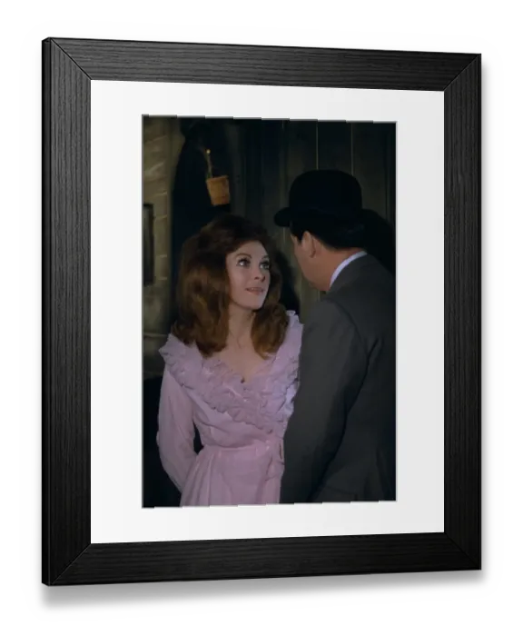 Framed Print : Pamela Ann Davy and Patrick MacNee Framed Print : Pamela Ann Davy and Patrick MacNee