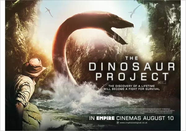 UK quad artwork for the film The Dinosaur Project (2012)