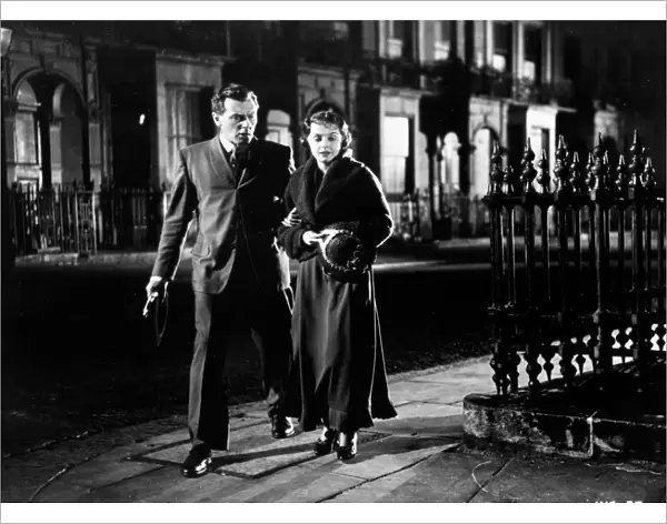 Brian Worth and Jane Wenham in a scene from An Inspector Calls (1954)