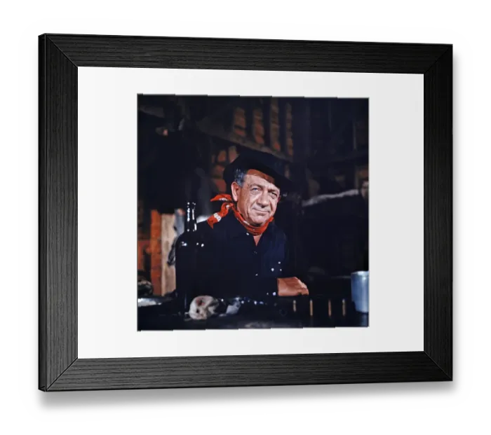 Framed Print : Sid James as The Rumpo Kid in Carry On Cowboy Framed Print : Sid James as The Rumpo Kid in Carry On Cowboy