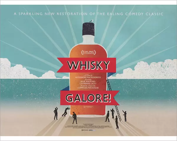 Theatrical re-issue poster for Whisky Galore! (1949)