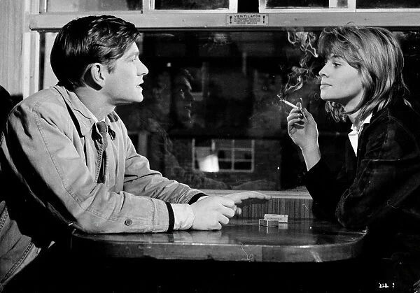 Billy Liar (1963). Tom Courtenay, Julie Christie in a production shot