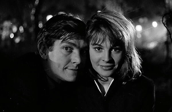 Billy Liar. Tom Courtenay, Julie Christie in a production shot for Billy Liar