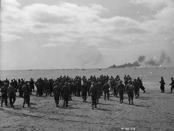 British troops stranded on the beach