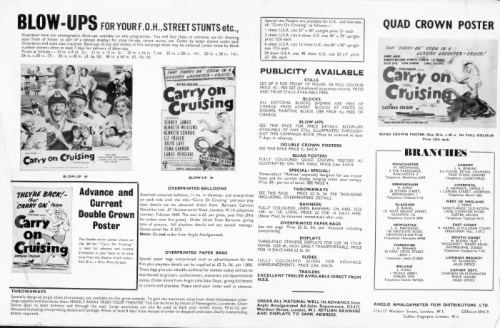 Framed Print : Carry on Cruising (1962) Framed Print : Carry on Cruising (1962)