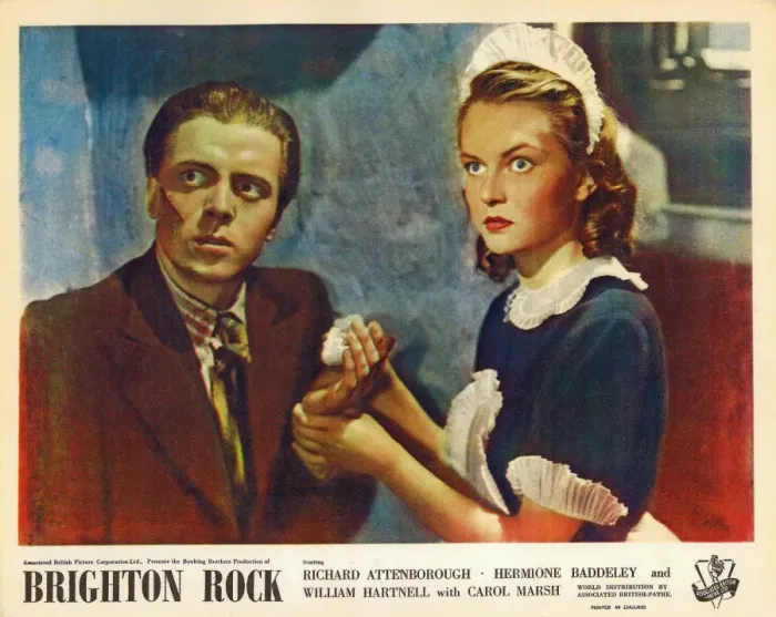 Framed Print : Colour lobby card for Brighton Rock (1947)