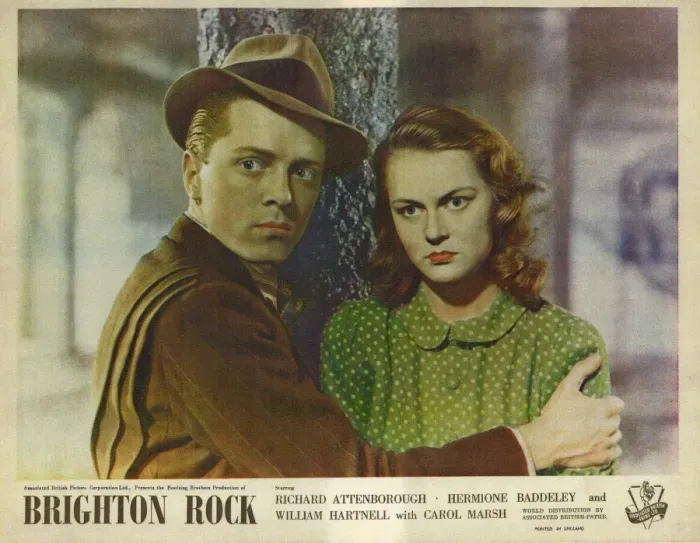 Framed Print : Colour lobby card for Brighton Rock (1947) Framed Print : Colour lobby card for Brighton Rock (1947)