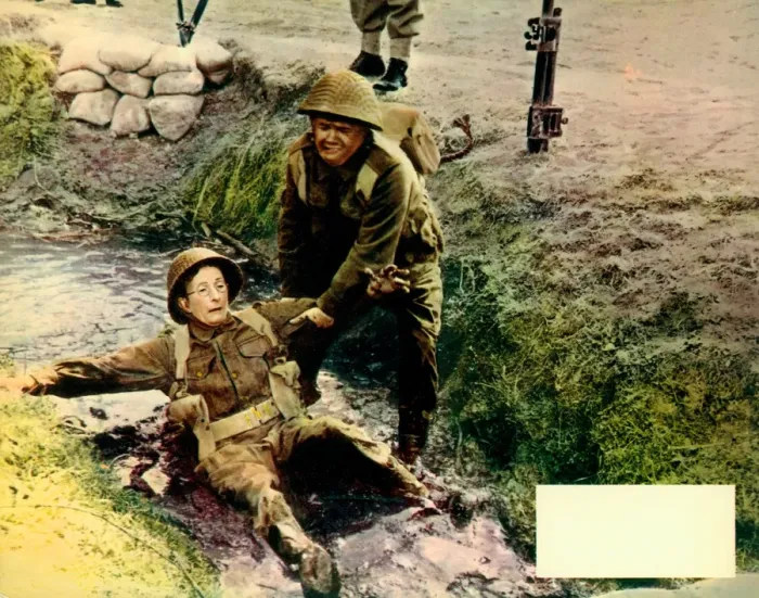 Framed Print : A colour lobby card for Carry On Sergeant (1958) with a blank space for the exhibitors at the time to stamp in the cinemas details Framed Print : A colour lobby card for Carry On Sergeant (1958) with a blank space for the exhibitors at the time to stamp in the cinemas details