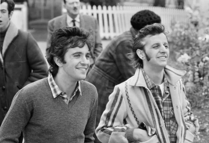 Framed Print : David Essex and Ringo Starr Framed Print : David Essex and Ringo Starr
