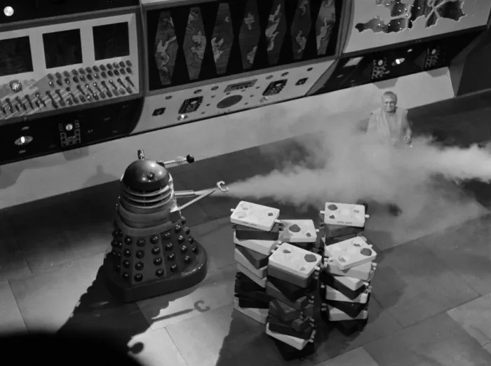 Framed Print : Dr Who and The Daleks Framed Print : Dr Who and The Daleks