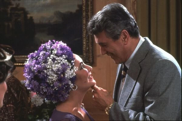 Elizabeth Taylor and Rock Hudson in a scene from The Mirror Crack'd (1980)